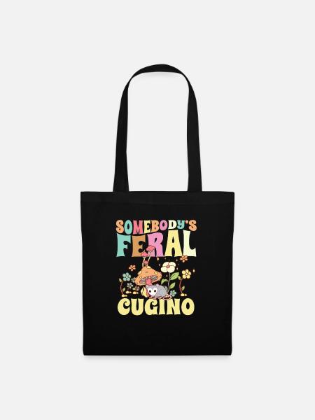 Quelqu’un Cugino sauvage Cogino Cousin italien Opossum - Sac en tissu - noir
