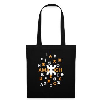 AMAZIGH SYMBOLE BERBERE Z IMAZIGHEN BIJOU KABYL - Sac en tissu - noir - Devant