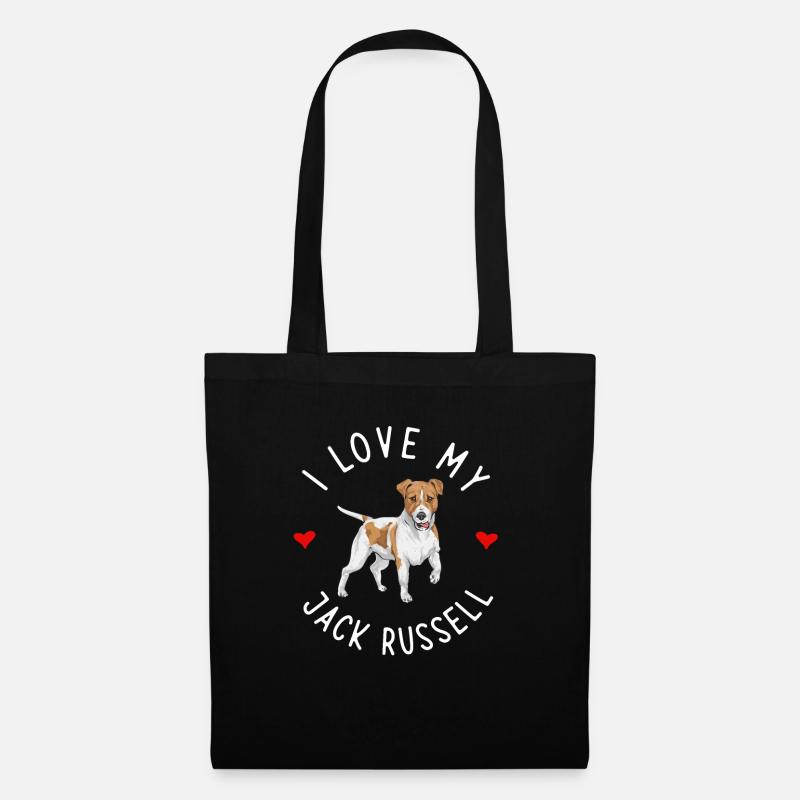 Jack Russell Terrier - Sac en tissu - noir
