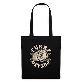 Furry Potato Cavy Lover Guniea Pig Rodent - Tote Bag - black - Front