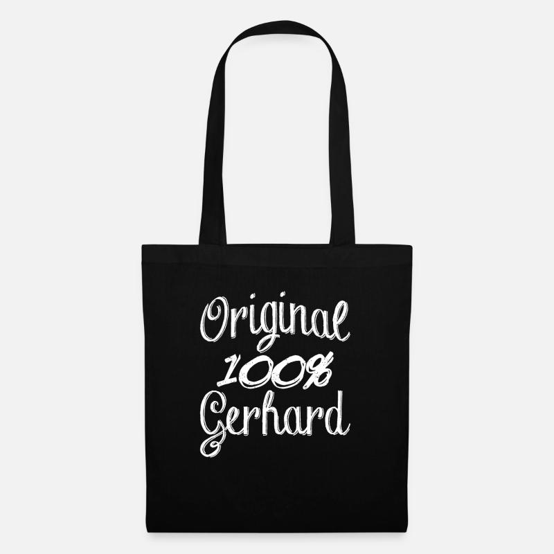 Original 100% Gerhard - Stoffbeutel - Schwarz