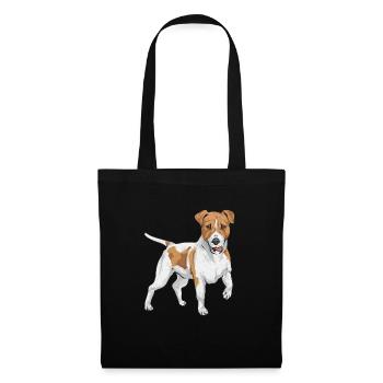 Jack Russell Terrier - Sac en tissu - noir - Devant