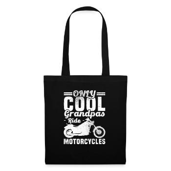 Only cool grandpa's ride motorcycle - Tote Bag - black - Front