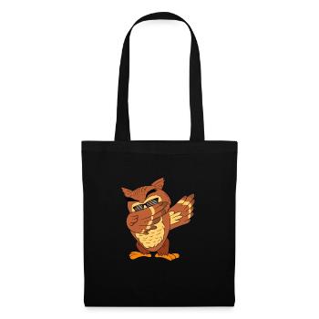 Cool Dabbing Owl Birds Of Prey Nocturnal Owl - Tote Bag - black - Front