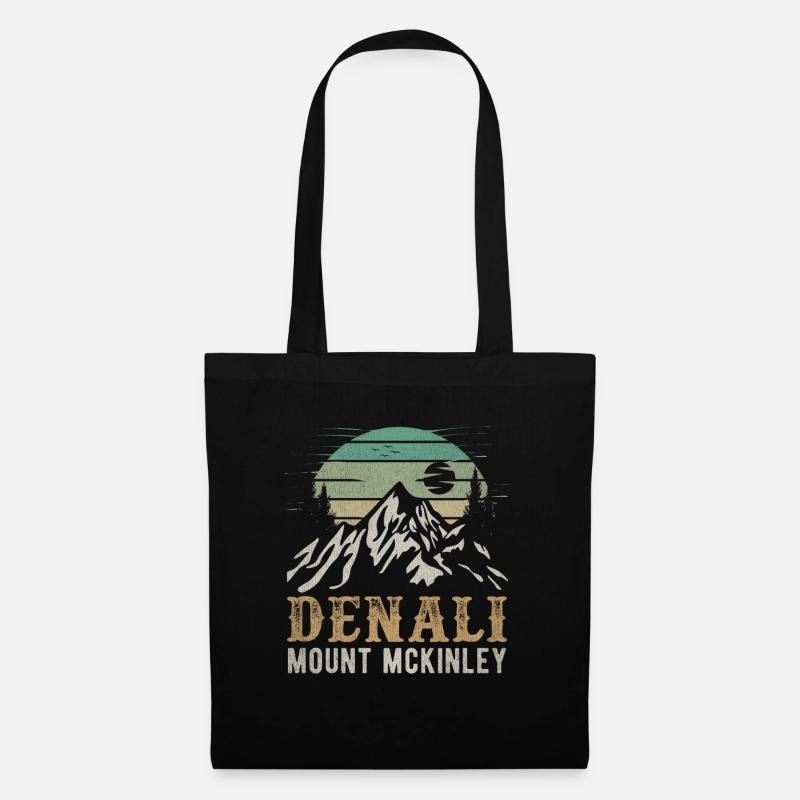 Mt. McKinley Denali Nationalpark Merchandise - Stoffbeutel - Schwarz