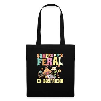Champignon Groovy sauvage Opossum sauvage de quelqu’un - Sac en tissu - noir - Devant
