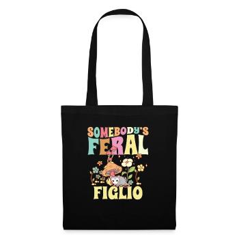 Somebody’s Feral Figlio Italian Son Opossum sauvage - Sac en tissu - noir - Devant