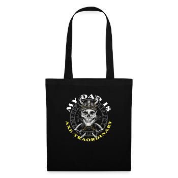 Mon père, c’est la fête des pères - Sac en tissu - noir - Devant