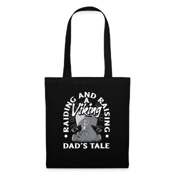 Piller et élever le conte d’un père viking - Sac en tissu - noir - Devant