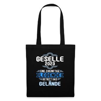 Geselle Gesellenprüfung bestanden Gesellen - Stoffbeutel - Schwarz - Vorne