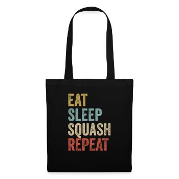 Eat Sleep Squash Repeat Squash - Tote Bag - black - Front