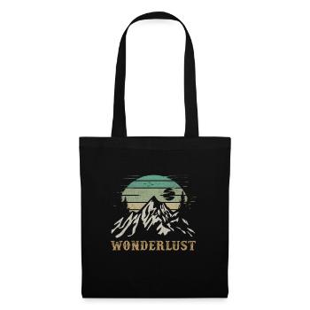 Montagnes en plein air Wonderlust Randonnée - Sac en tissu - noir - Devant