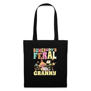 Somebody's Feral Granny Wild Family Grandma - Tote Bag - black - Front