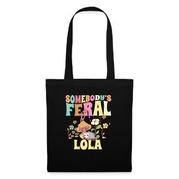 Somebody's Feral Grandma Wild Family Opossum - Tote Bag - black - Front