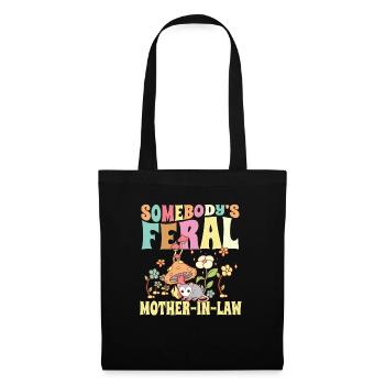 Somebody's Feral Mother-In-Law Wild Opossum - Stoffbeutel - Schwarz - Vorne