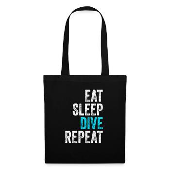 TShirt de plongée pour plongeur - Sac en tissu - noir - Devant