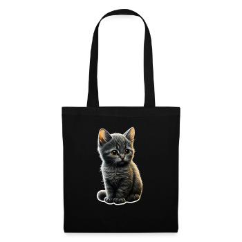 Cat Cats Cat lover cute kitten - Tote Bag - black - Front