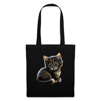 Cat Cats Cat lover cute kitten - Tote Bag - black - Front