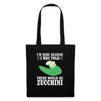 Zucchini - Stoffbeutel - Schwarz - Vorne