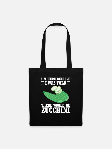 Zucchini - Stoffbeutel - Schwarz