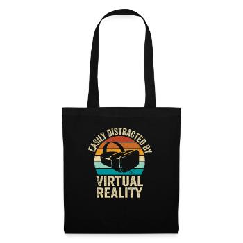 Virtual Reality VR Geschenk - Stoffbeutel - Schwarz - Vorne