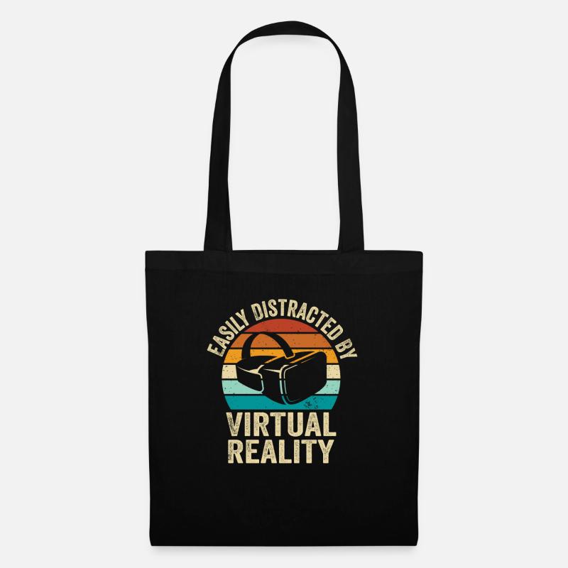 Virtual Reality VR Geschenk - Stoffbeutel - Schwarz