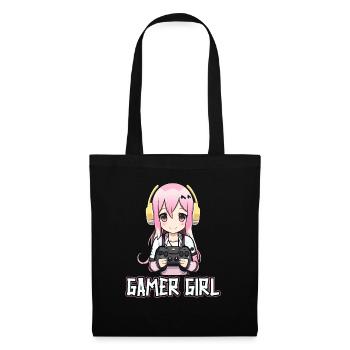 Console de jeu PC Gamer Girl Gamer Girl - Sac en tissu - noir - Devant