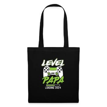 Papa Level Loading 2024 - Tote Bag - black - Front