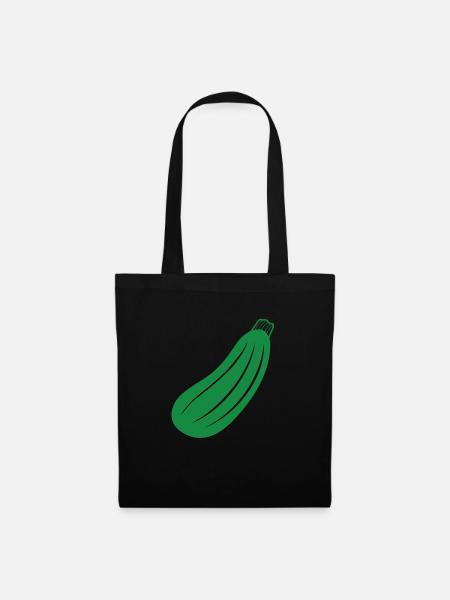 Zucchini - Stoffbeutel - Schwarz