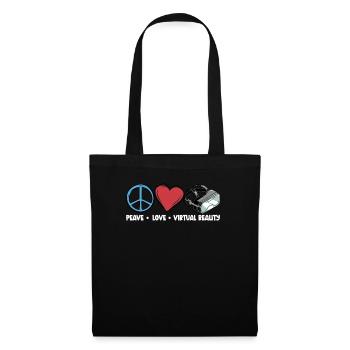Virtual Reality VR Geschenk - Stoffbeutel - Schwarz - Vorne
