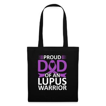 Ich Trage Lila Für Lupus Awareness Lupus Warrior - Stoffbeutel - Schwarz - Vorne