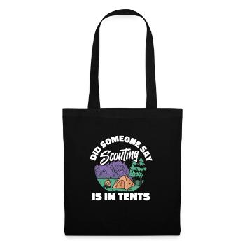 Boy Scout Tent - Tote Bag - black - Front