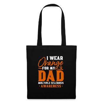 I'm wearing orange for my dad's multiples - Tote Bag - black - Front