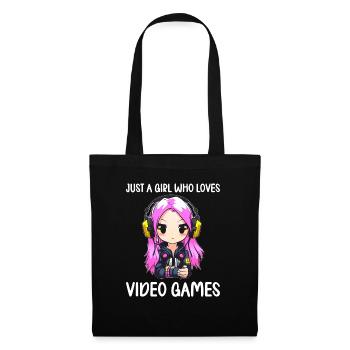 Gaming Console PC Gamer Girl Gamer Girl - Tote Bag - black - Front
