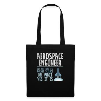 Ingénieur aérospatial Astrophysicien - Sac en tissu - noir - Devant