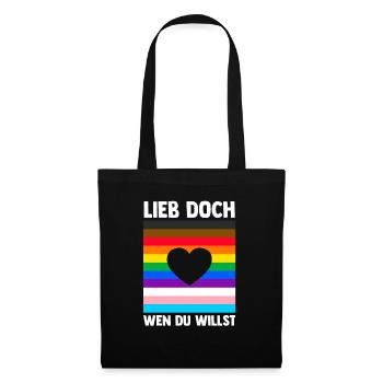 Schullehrerin Lehrerin - Stoffbeutel - Schwarz - Vorne