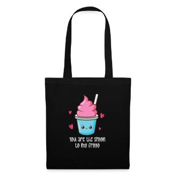 Du bist der Löffel zu meinem Froyo - Stoffbeutel - Schwarz - Vorne