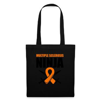 Ms-conscience Sclérose en plaques Ninja - Sac en tissu - noir - Devant