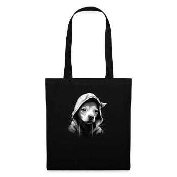 Chihuahua | Chien Cool | Rap | Hip-Hop | Gangster - Sac en tissu - noir - Devant
