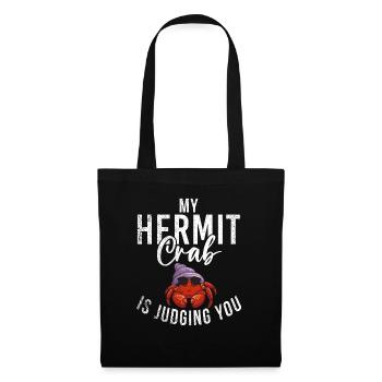 Cadeaux de crabe ermite - Sac en tissu - noir - Devant