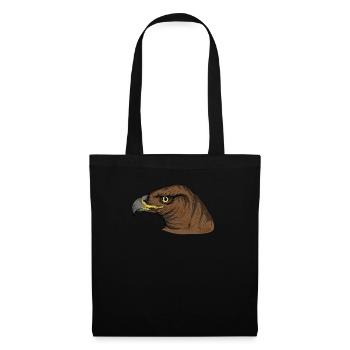 Steinadler I Goldadler Greifvogel Motiv für - Stoffbeutel - Schwarz - Vorne