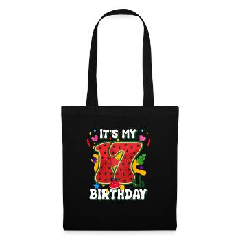 17th Birthday Watermelon Summer Gift - Tote Bag - black - Front