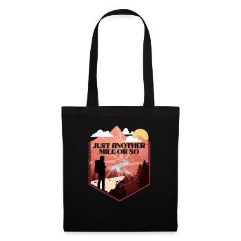 Funny hiking camping outdoors nature mountains - Tote Bag - black - Front