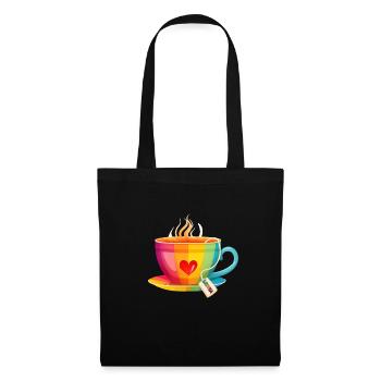 LGBTQIA+ LGBTQ LGBT Gay Pride LGBTea - Stoffbeutel - Schwarz - Vorne