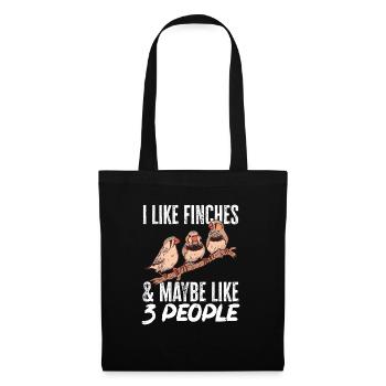 Zebra Finches Bird Zebra Finch - Tote Bag - black - Front