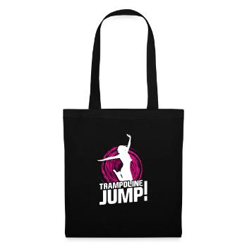 Trampoline Jump - Stoffbeutel - Schwarz - Vorne