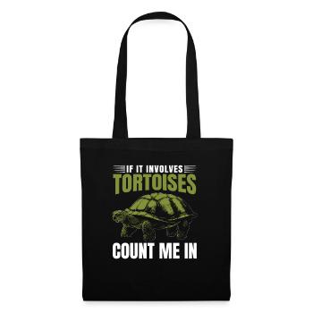 Reptile Turtle Funny If It Involves Tortoises Coun - Tote Bag - black - Front