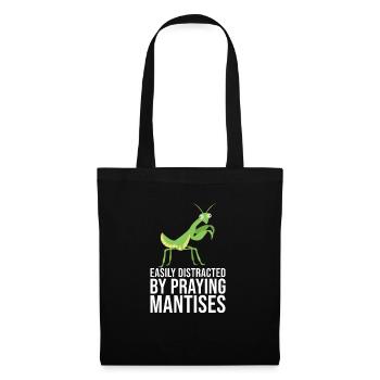Mante religieuse Insectes Animaux de compagnie - Sac en tissu - noir - Devant