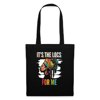 C’est The Locs For Me - Afro Hair Black American - Sac en tissu - noir - Devant
