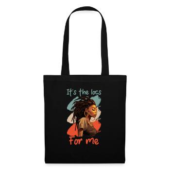 C’est The Locs For Me - Afro Hair Black American - Sac en tissu - noir - Devant